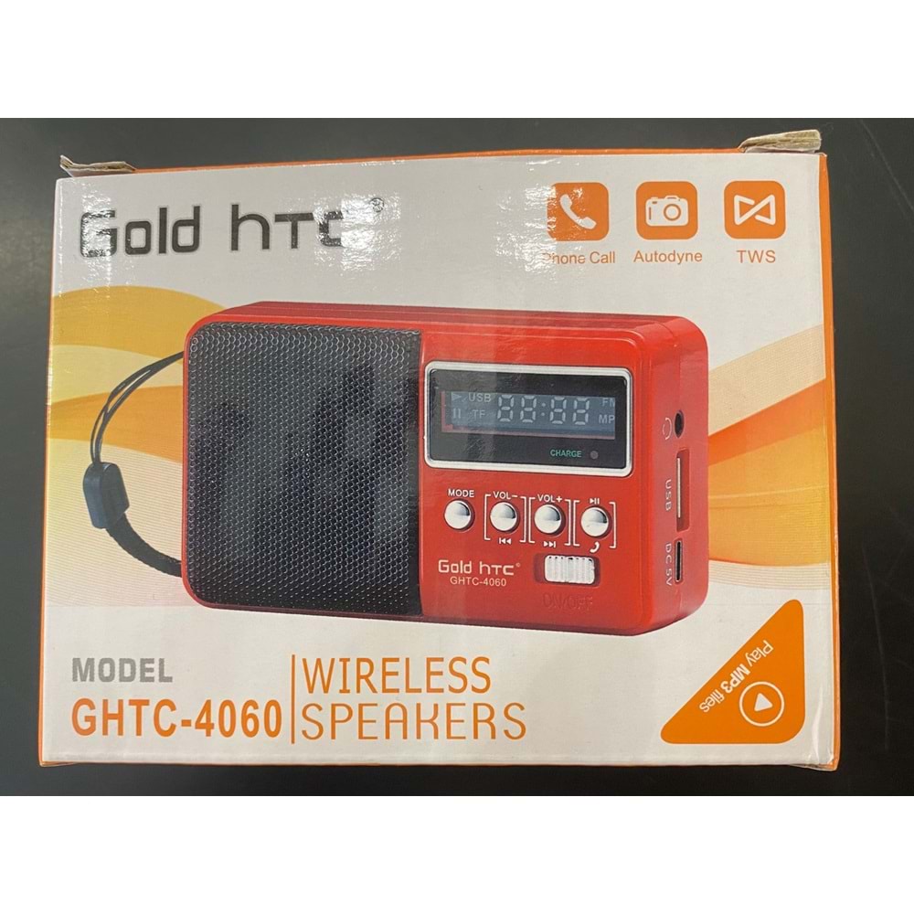 Gold Silver GHTC-4060BT BT/USB/SD/ Mini Radyo