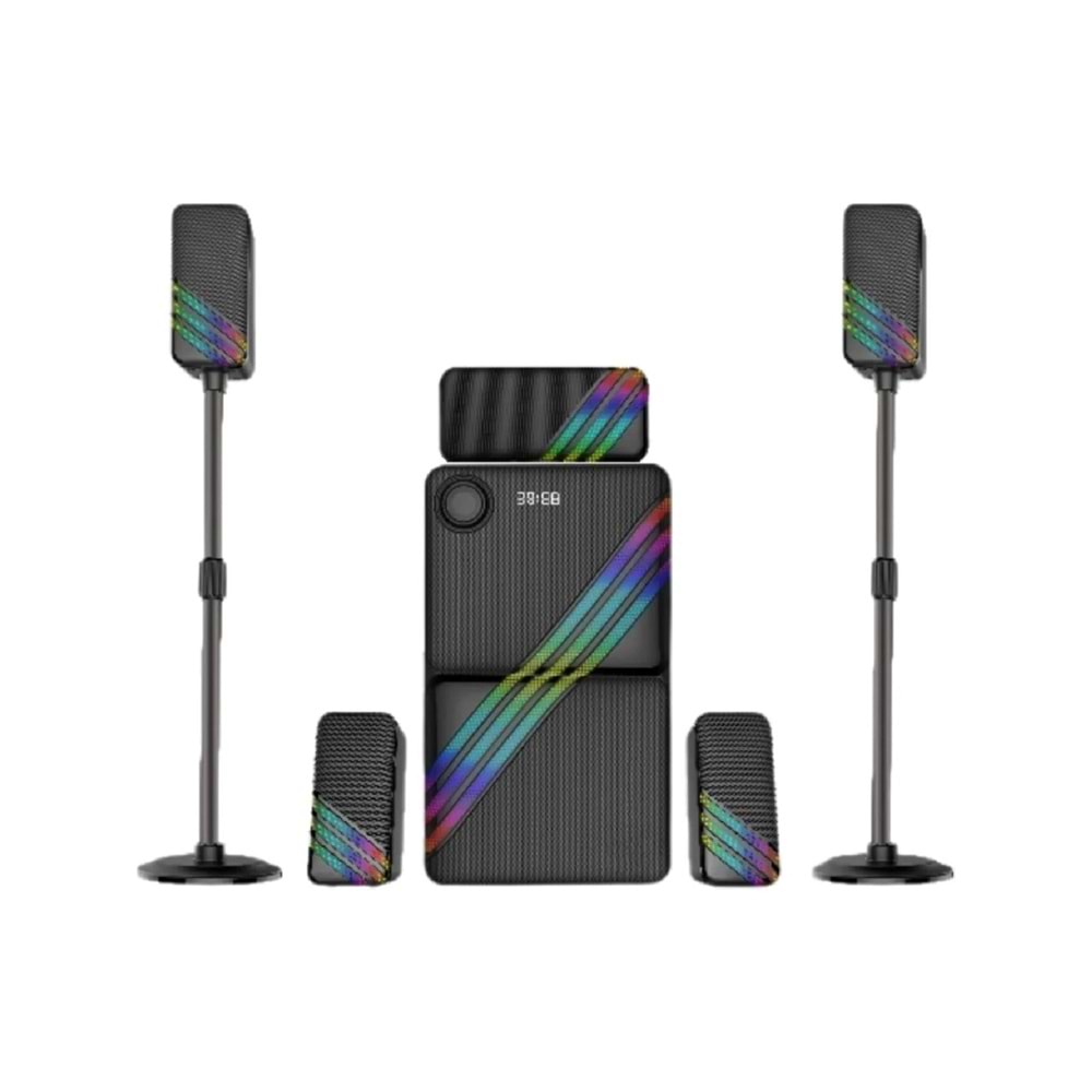 Hepu HP-TV03 5+1 Ekolayzer Soundbar Ev Sinema ve Ses Sistemi