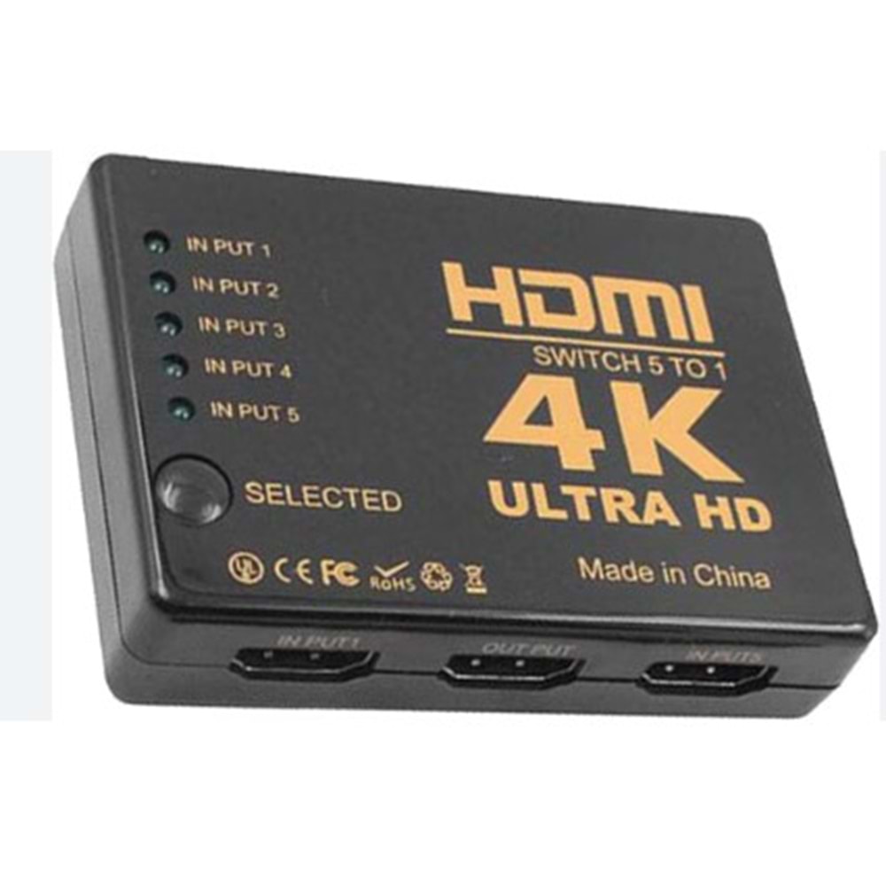 Hi-Link MGL128 4K Hdmı 5 To 1 Switch