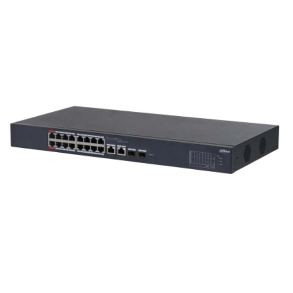 Dahua CS4218-16ET-240 16 Port 10/100/1000 Mbps Yönetilebilir Gigabit PoE Switch