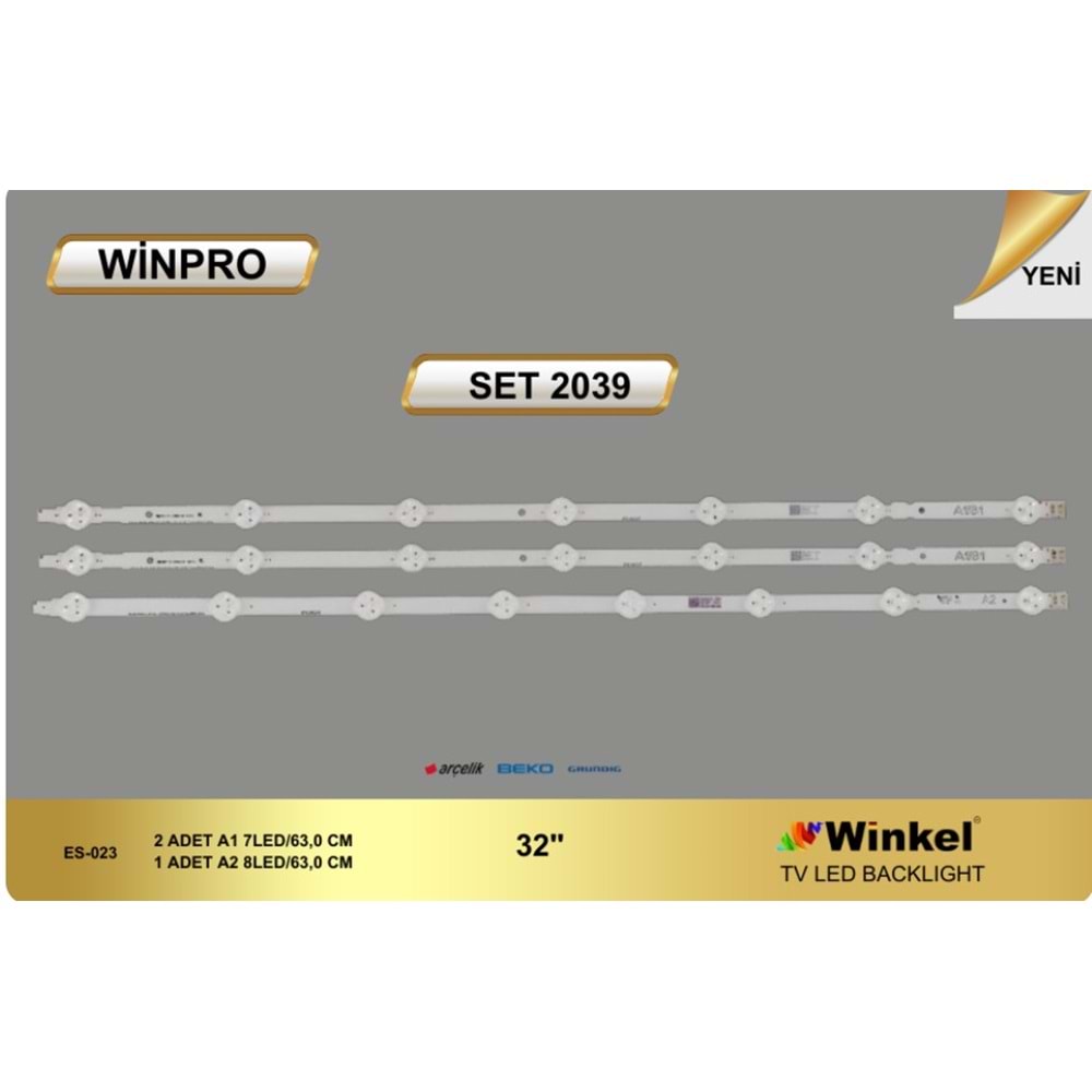 WinPro SET-2039 MLD730x2/731x1 Arçelik 32