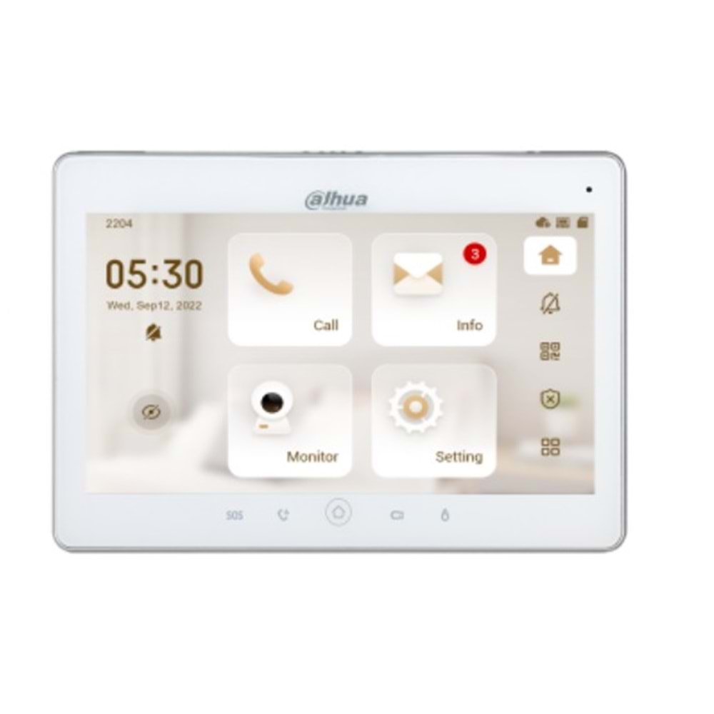 Dahua VTH5241DW-S2 10'' Wi-Fi Dokunmatik İç Mekan Monitörü