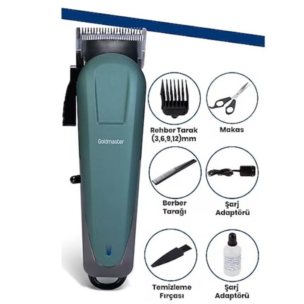 Goldmaster GM-8142 Trust Kablosuz Şarjlı Saç Sakal Şekillendirme Makinesi