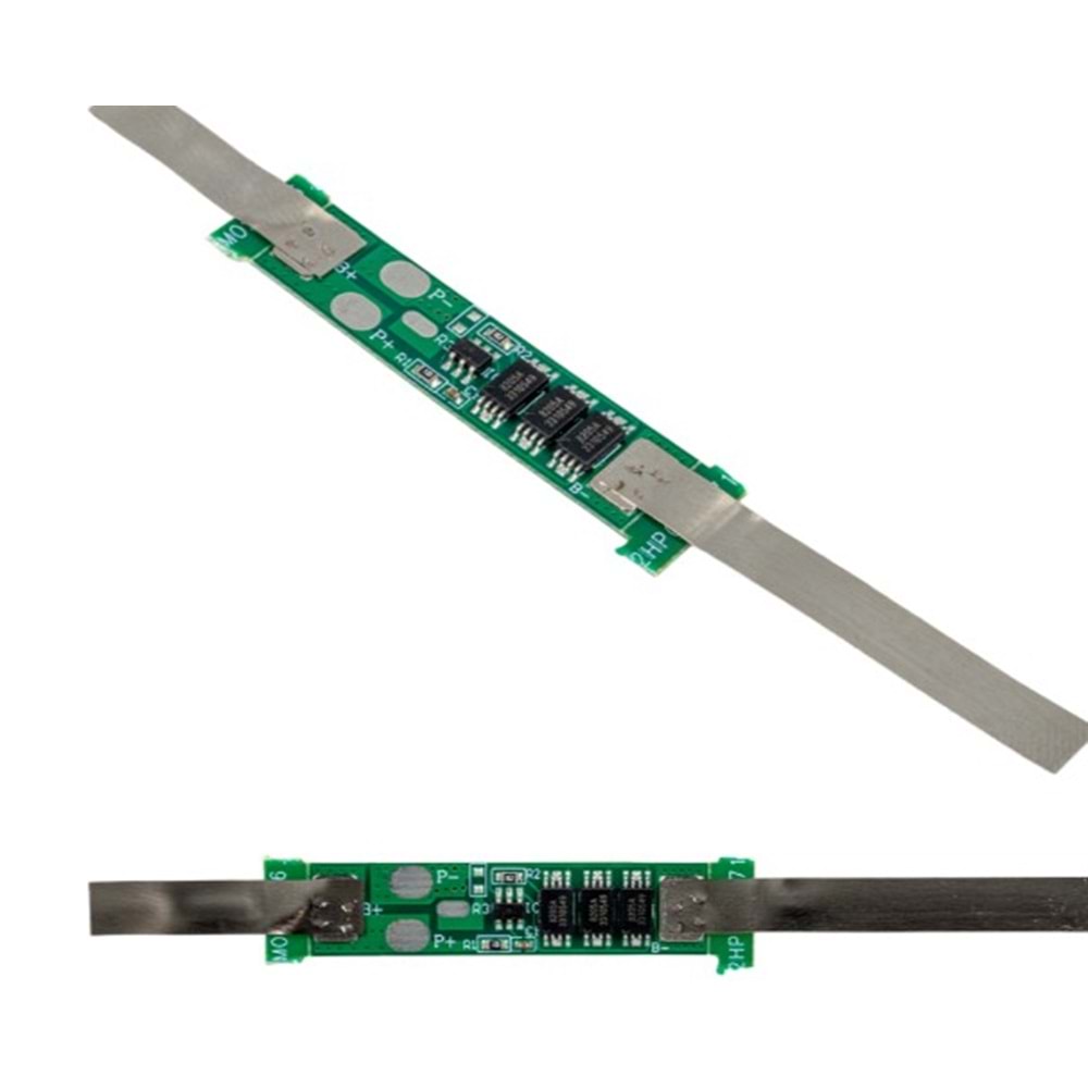 Weko BMS-24009 1S 6A 3.7V BMS Devresi Lityum Batarya Şarj Modülü (35x8.5x2mm)