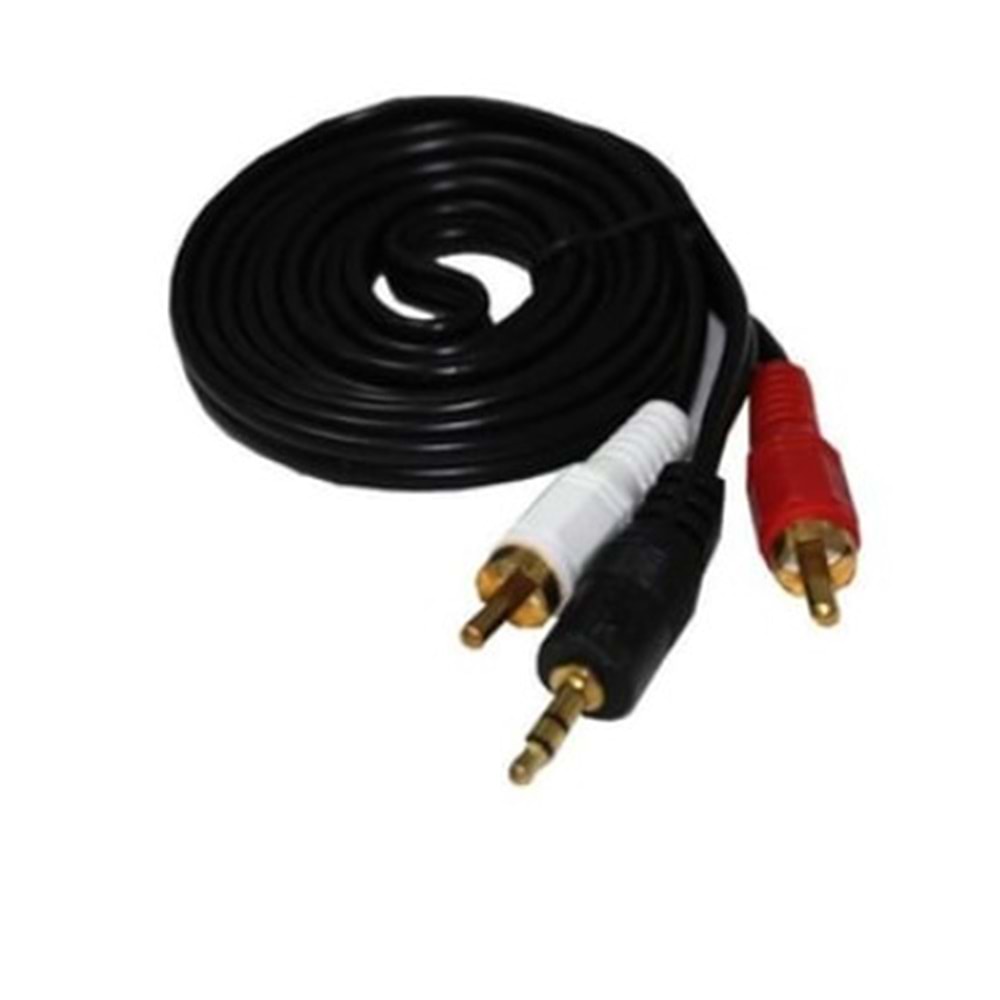 Rose RC-507 1.5m Aux To Rca Kablo Rose RC-507 1.5m Aux To Rca Kablo