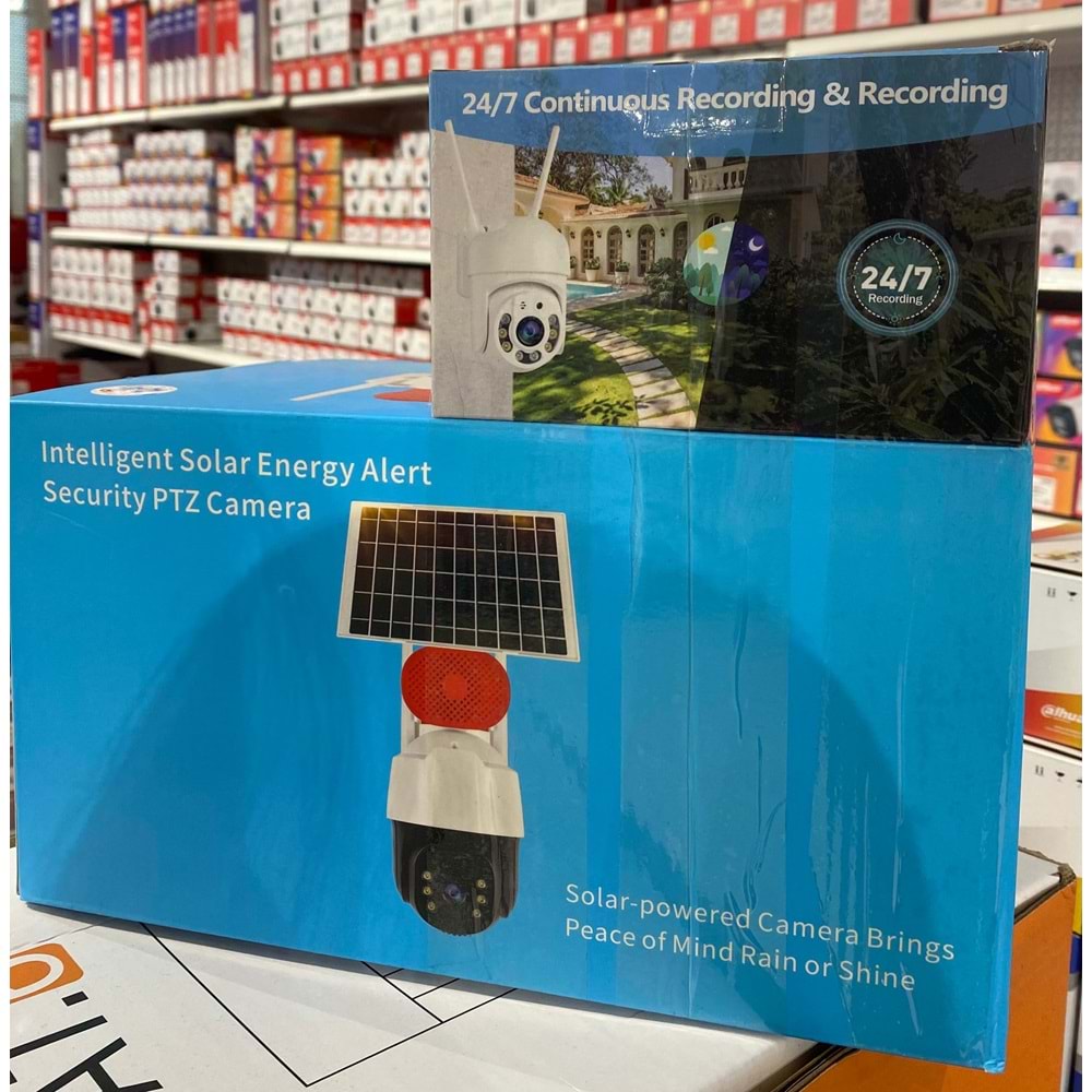 Magicline 5469 Tekli 4G Solar Kamera + O-KAM Pro 3011 Wi-Fi PTZ Tek Kamera Set