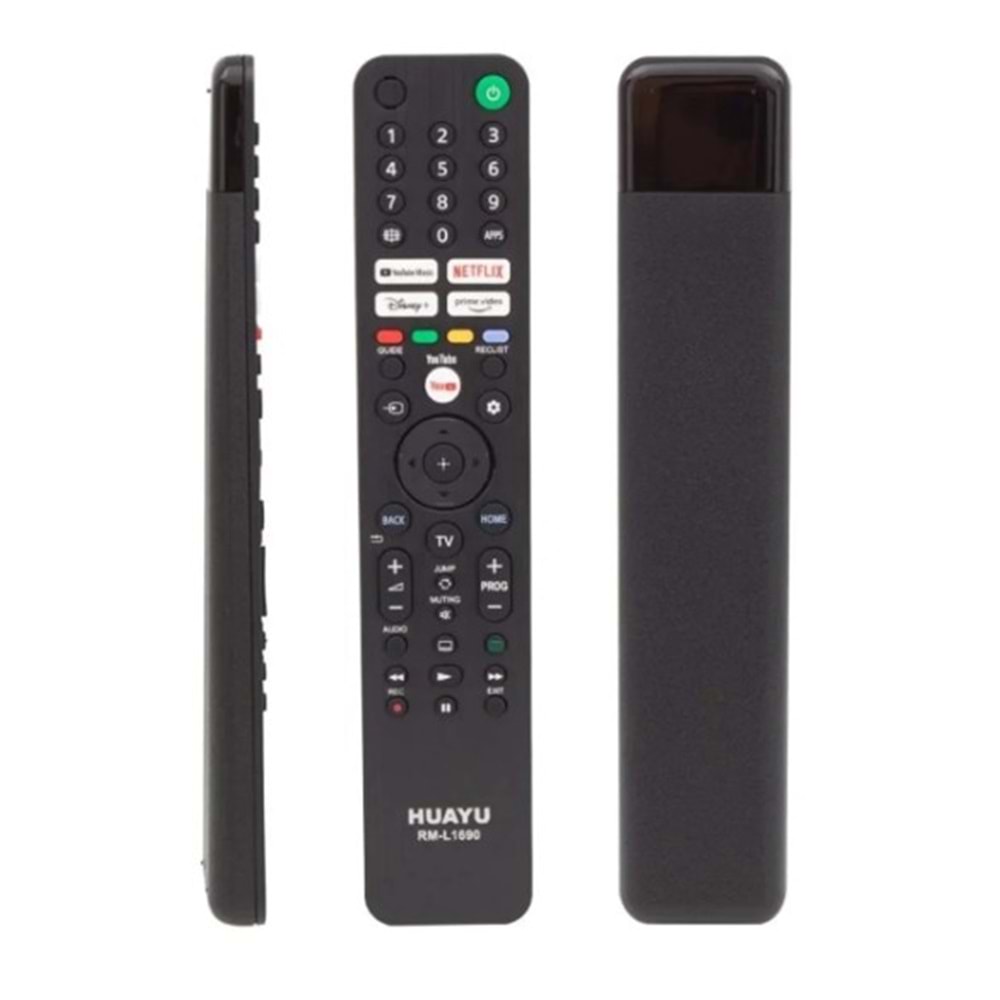 Huayu RM-L1690 Sony Netflix-Youtube-Prime Video-Disney+ Tuşlu Lcd Led TV Kumanda KK9888