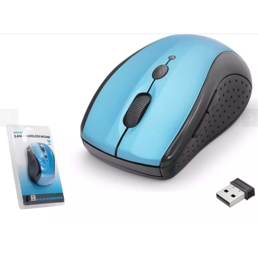 Hadron HDX3405B 1600 Dpi Wireless Kablosuz Mouse Mavi