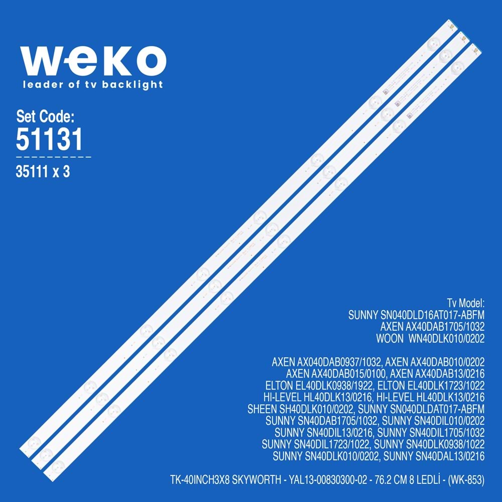 Weko Wkset-6131 Sunny 40