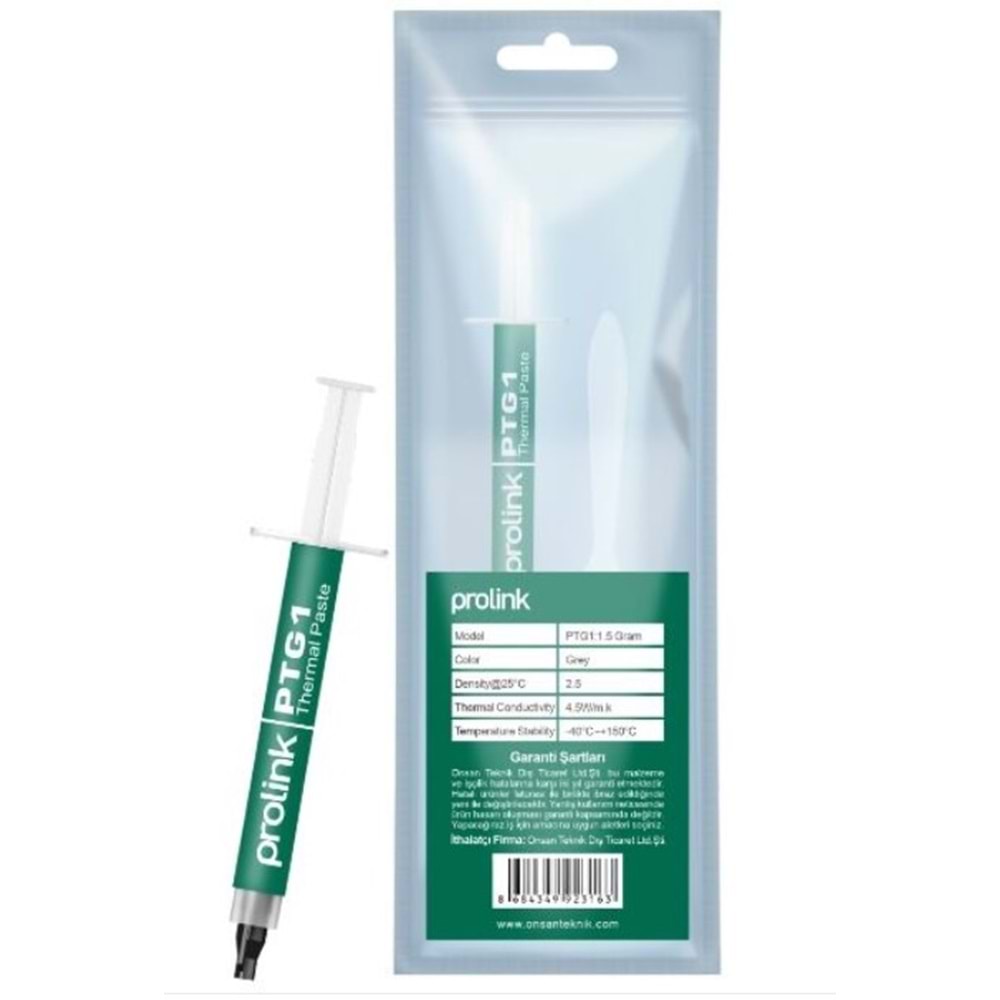 Proskit PTG1-1.5 4,5W/mk 1,5Gr Şırınga Termal Macun