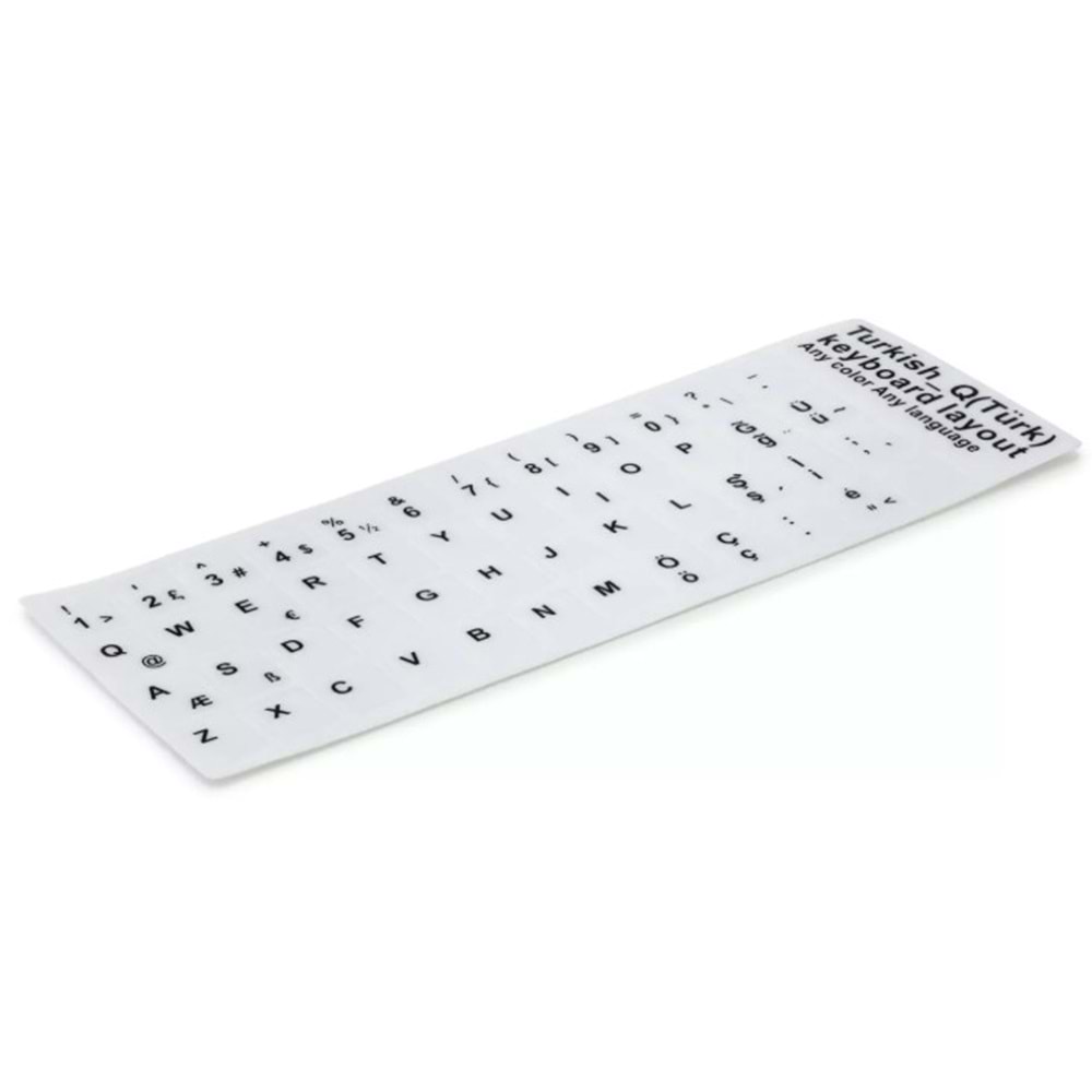 Hadron HDX8260 Klavye Sticker Tuş Takımı Türkçe Q Beyaz