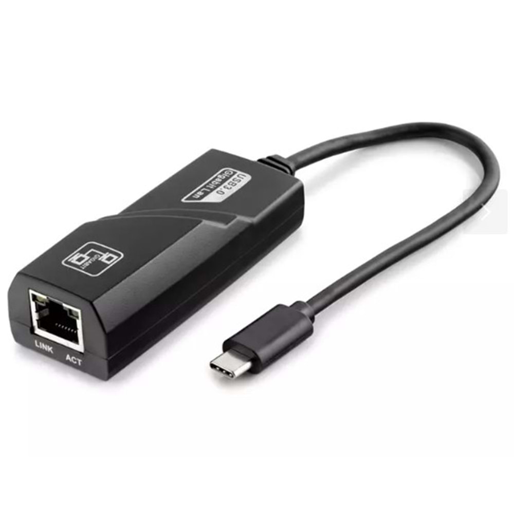 Hadron HDX5275 Ethernet Card Type-C 1000Mbps Siyah