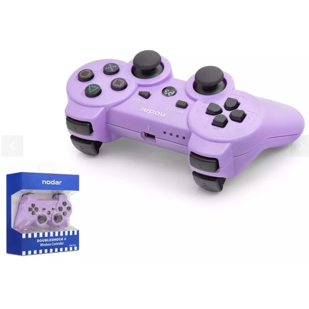 Nodar ND600E Wireless Ps3 Gamepad Lila Nodar ND600E Wireless Ps3 Gamepad Lila