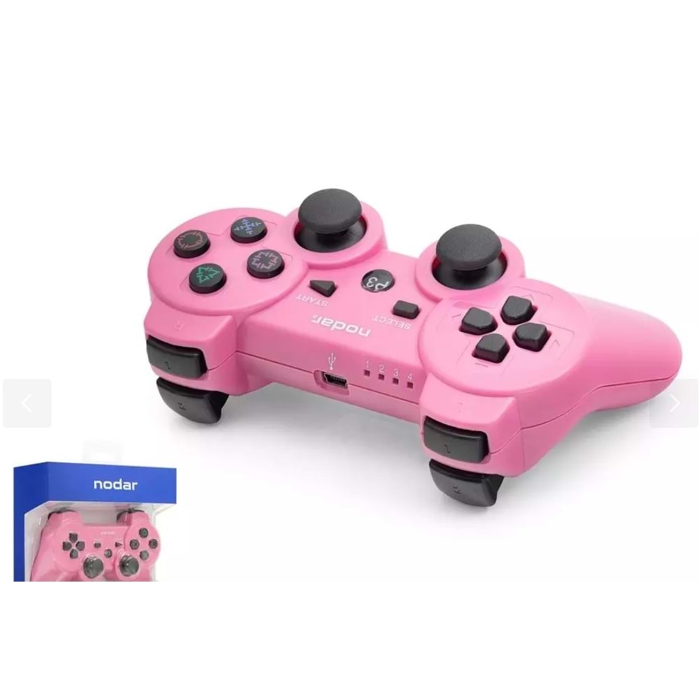 Nodar ND600D Wireless Ps3 Gamepad Pembe Nodar ND600D Wireless Ps3 Gamepad Pembe