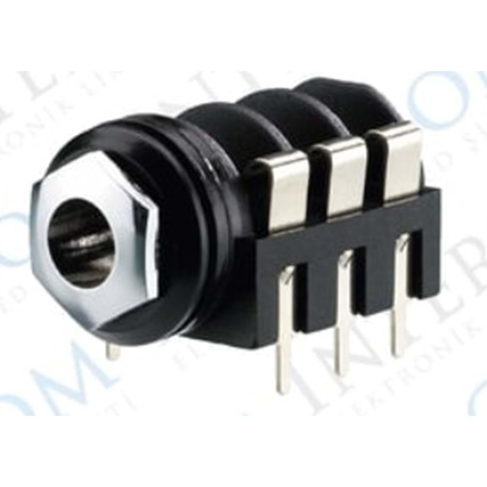 IC-261G-2 6.3mm Stereo Jak Dişi Şase 90° 6p Gitar Şase