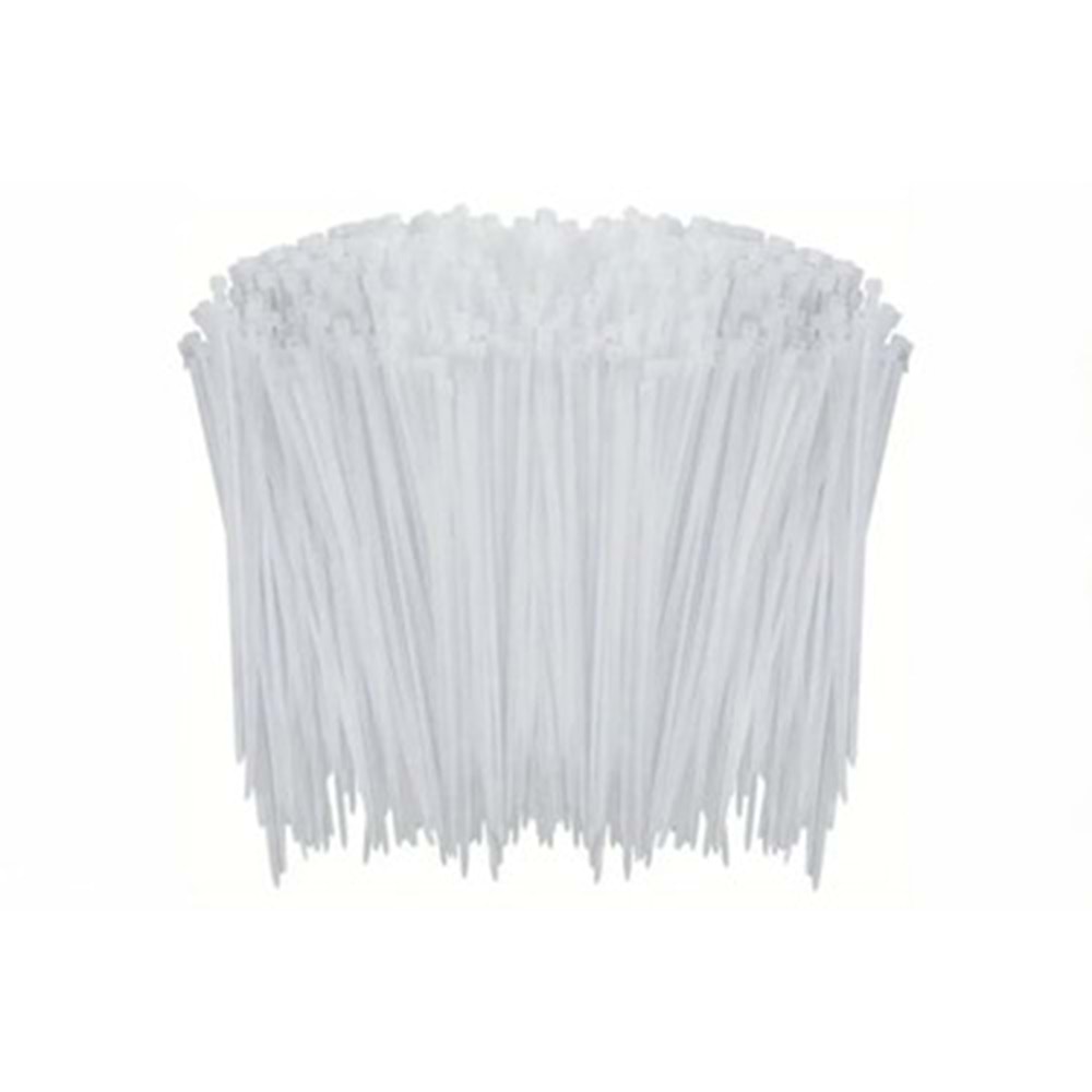 Çetsan 03620-1 3.6X200mm 20cm Kablo Bağı Beyaz - 100 Lü Paket Halinde