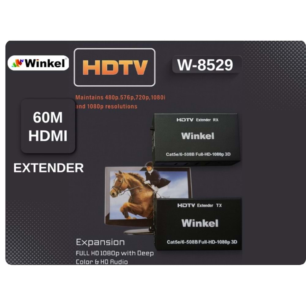 Winkel W-8529 1080P 60 Metre Hdmı Extender