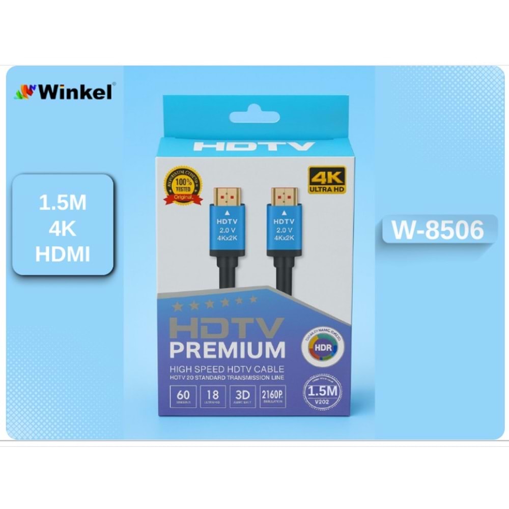 Winkel W-8506 1.4V 1080P Kutulu 1.5 Metre Hdmı Kablo