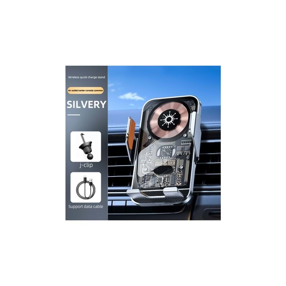 Venandin Opulix OPX-2010 Kablosuz Şarjlı Araç Telefon Tutucu