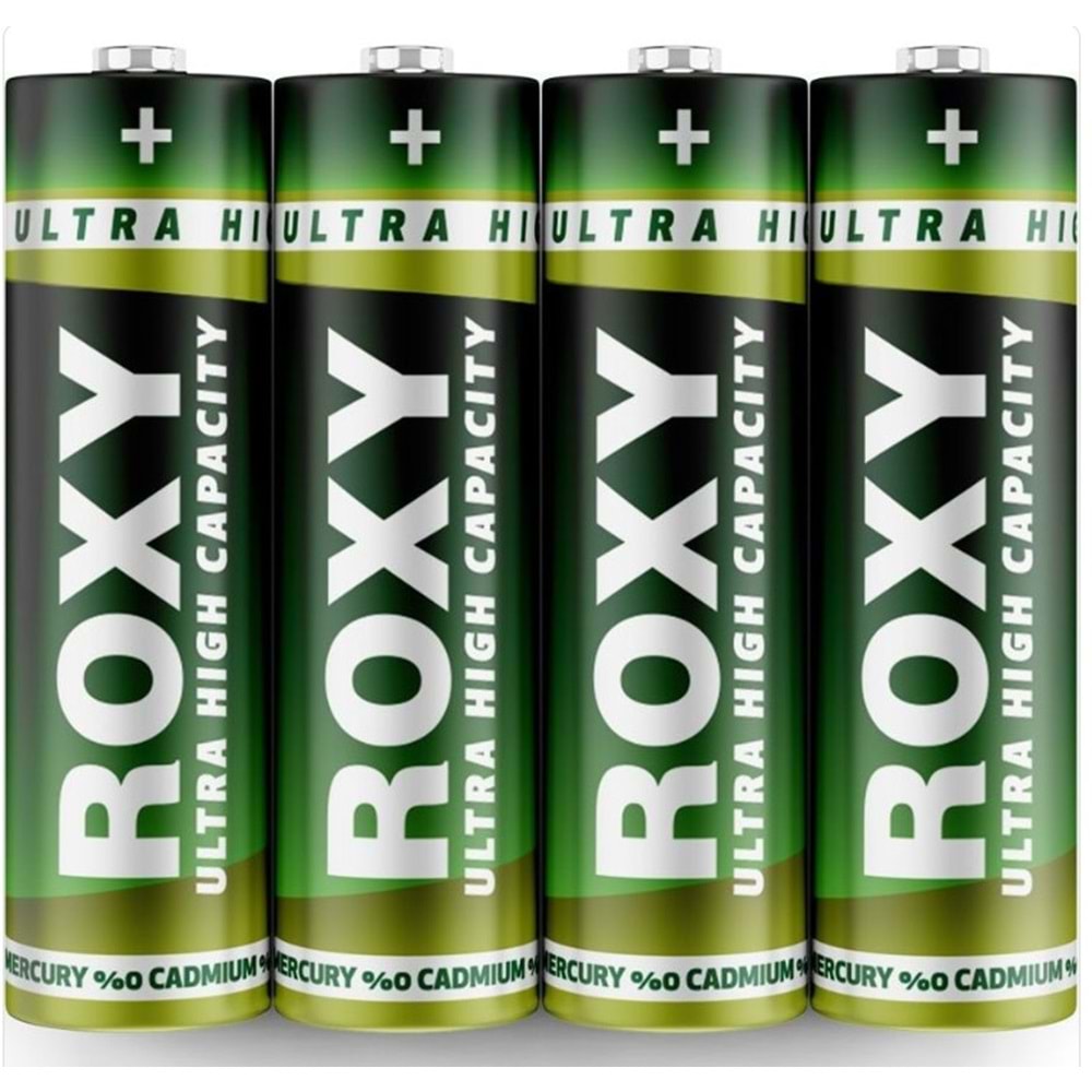 Roxy RG6 AA 1.5 Kalem Pil - 4 Lü Paket Halinde