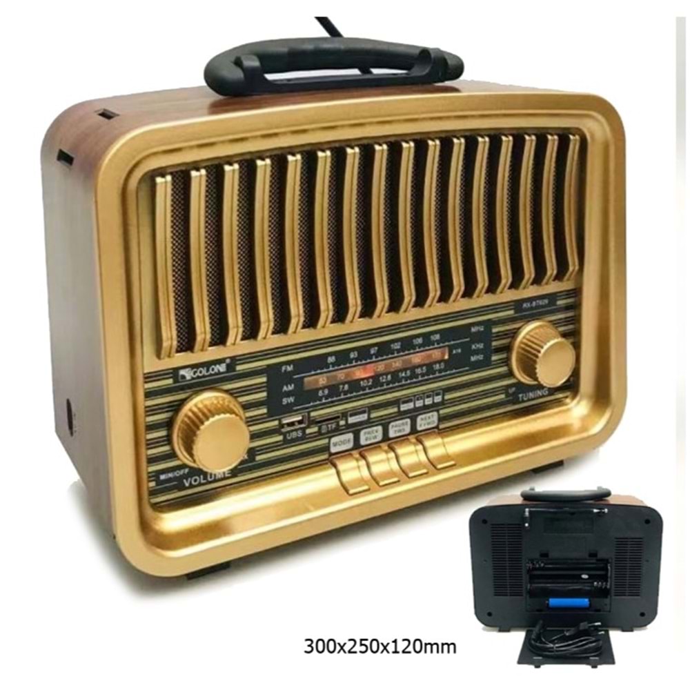 Rose SP-429 Bass Bt Fm Usb Sd Nostaljik Radyo