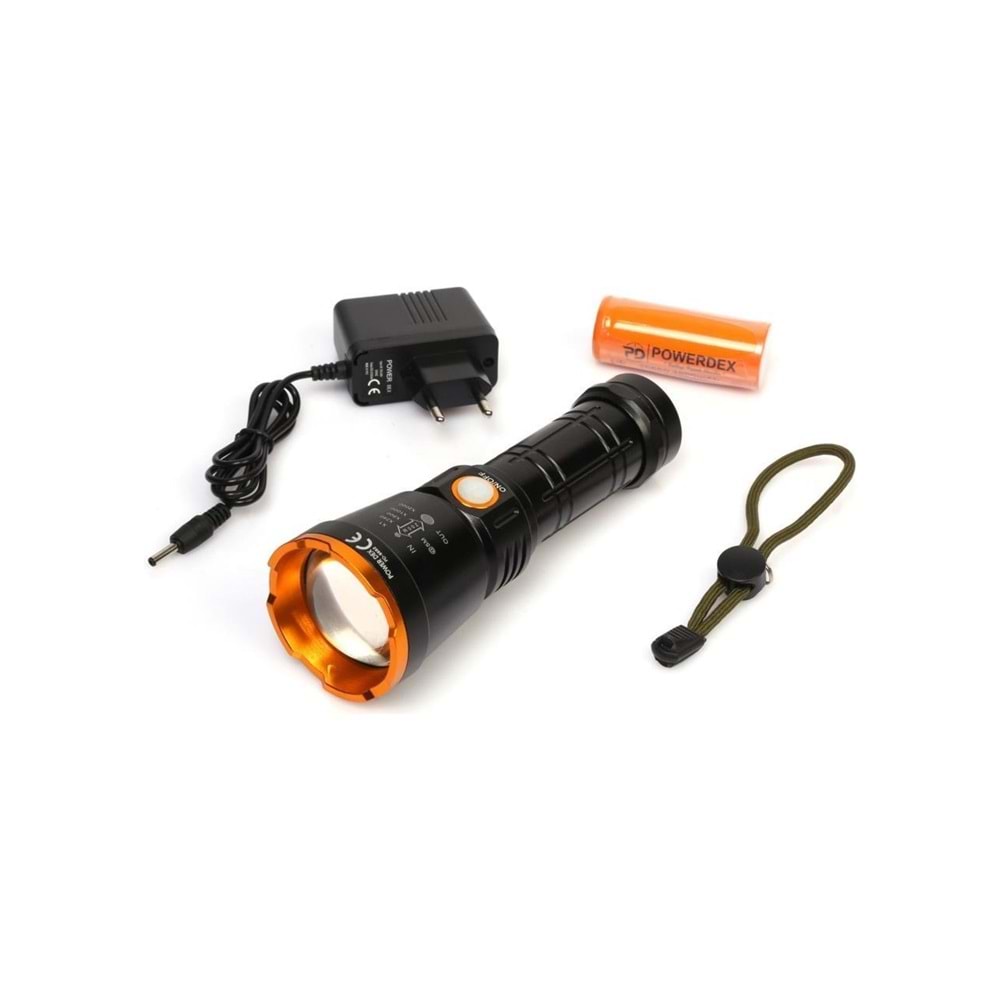Powerdex PD-6682 15 Watt Profesyonel Şarjlı El Feneri