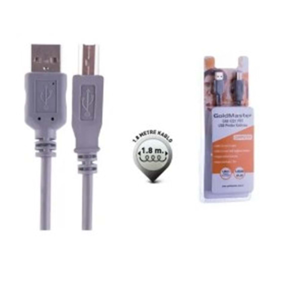 Goldmaster CAB-1221 1.5 Metre Usb Yazıcı Kablosu