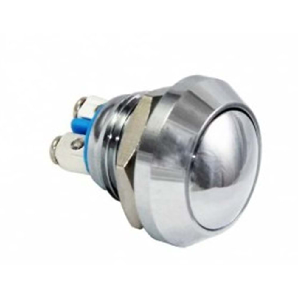 D12 12mm Metal Buton Yaylı Ledsiz