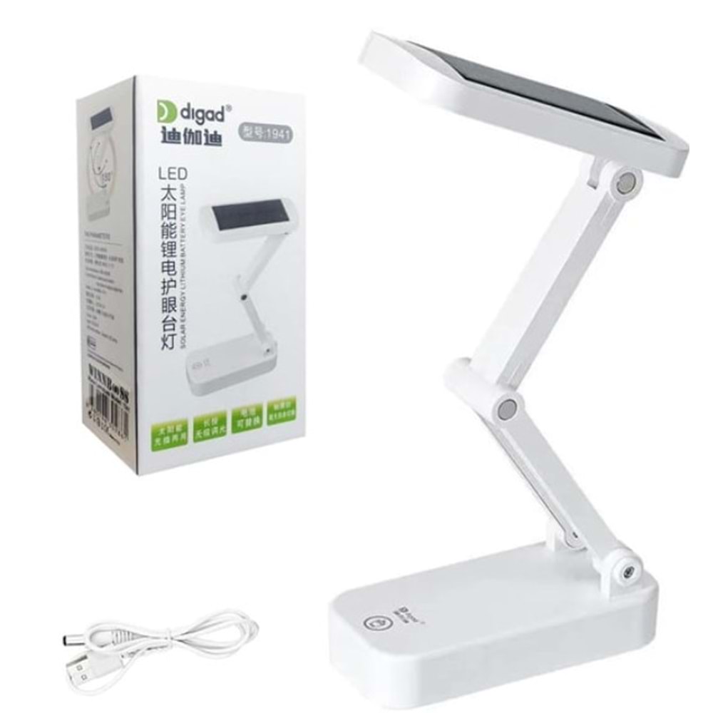 Winnboss 1941 Solar Beyaz Günışığı Led Şarjlı Masa Lambası