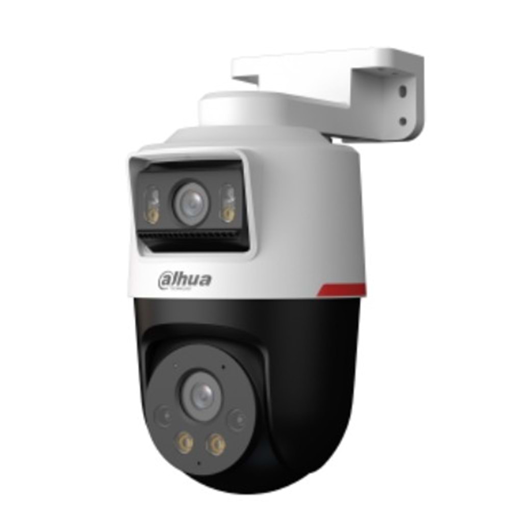 Dahua DH-IPC-PTS2249B-E2-S-PV-LED-0360B-PRO 2+2 MP WizColor Active Deterrance Dual-lens Fixed-focal Pan & Tilt WizSense Network Kamera