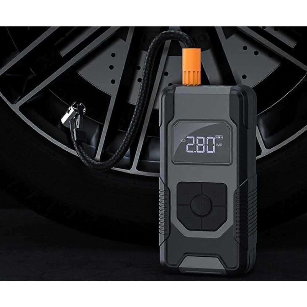 Cevval PM-02 Şarjlı Taşınabilir Araç Lastik Şişirme Kompresörü