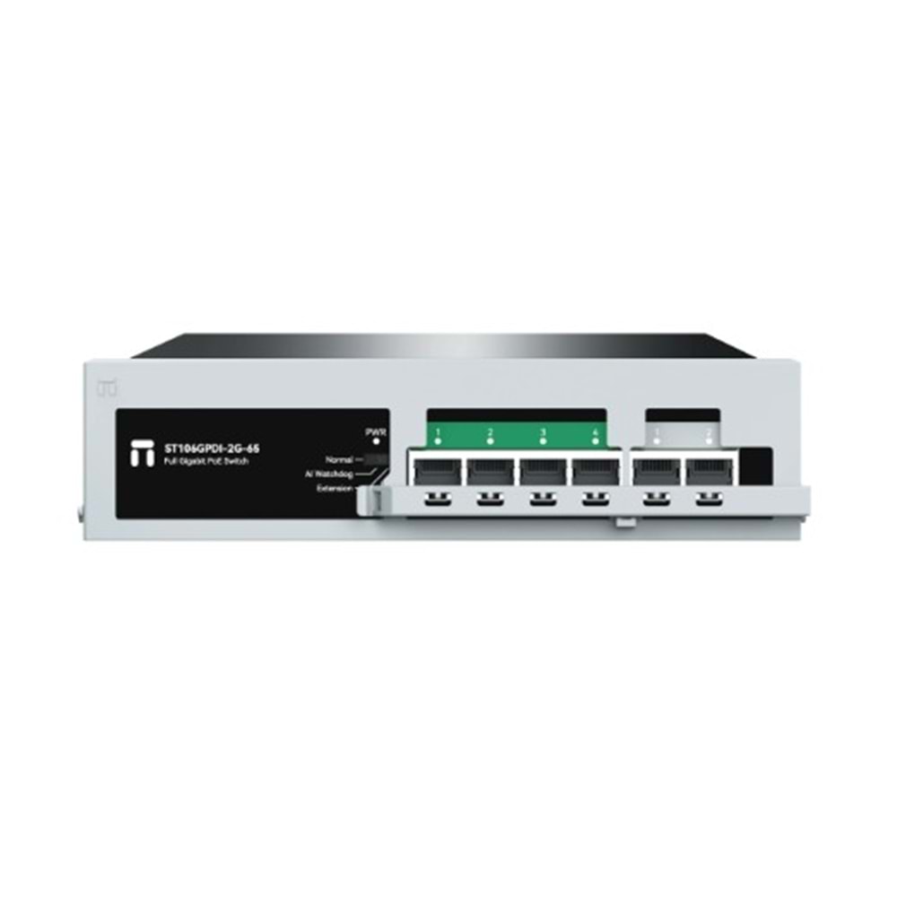 Stonet ST106GPDI-2G-65 6*10/100M 4 PoE Gigabit Ports+2 Uplink Ports Emniyet Kilitli Fast Ethernet Switch