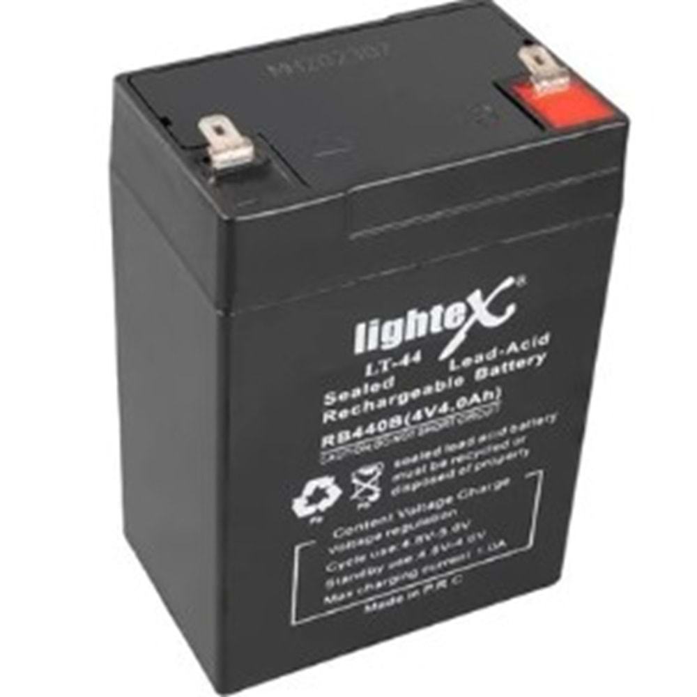 Lightex LT-44N 4 Volt 6 Amper Kuru Akü