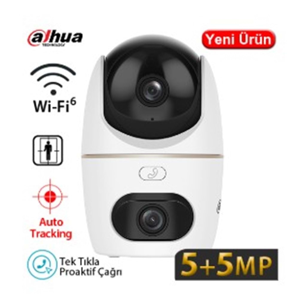 Dahua IPC-HPT1539DD-STW-5E2 5+5MP 3.6mm 30m IR WiFi Pan/Tilt IP Kamera