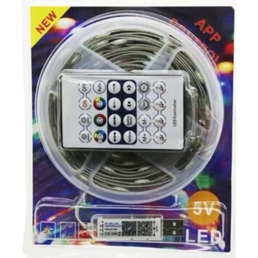 Magicline LED-SDR-129 Animasyonlu Bluetooth ve Kumandalı Usb Rgb Yılbaşı Ağacı Süsü - 10 Metre