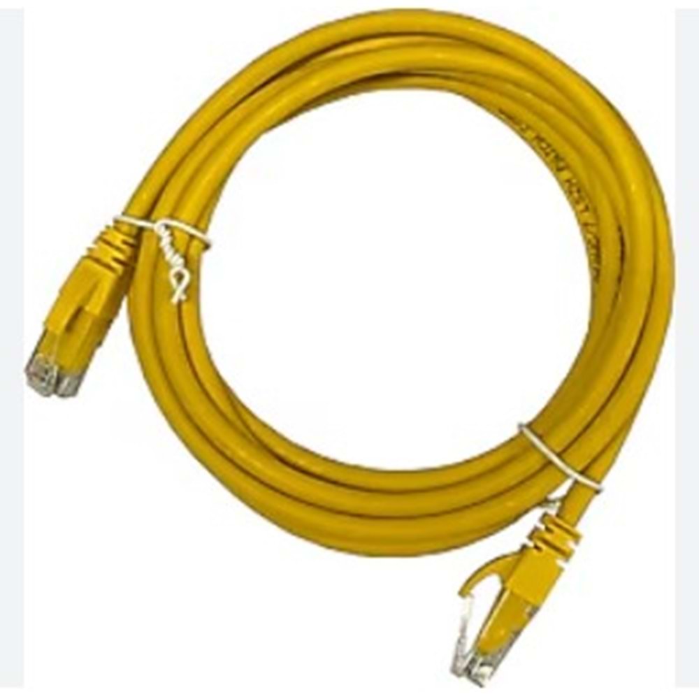 Ager AC-602-0025 U/UTP 0.25m Sarı Cat 6 Kablo
