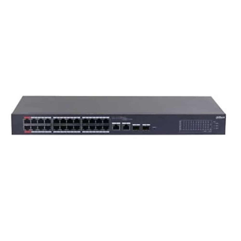Dahua CS4226-24ET-240 24 Port 10/100/1000 Mbps Yönetilebilir Gigabit PoE Switch