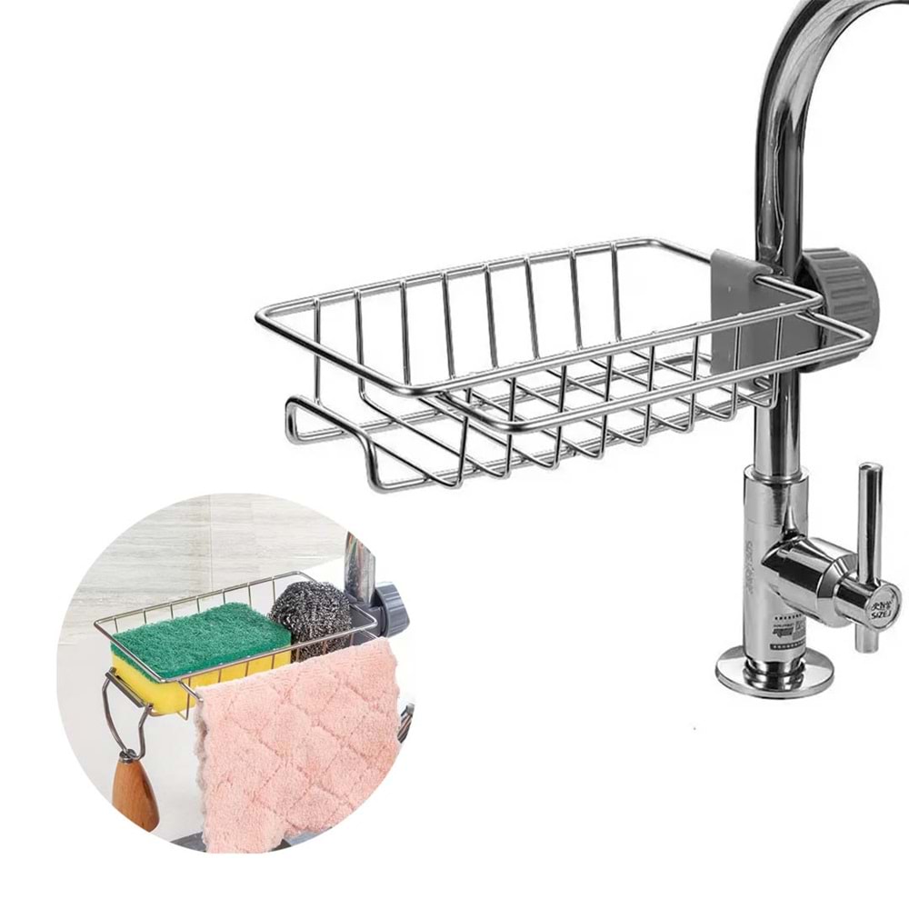 Sunup 20462 Mutfak Ve Banyo Organizer Tek Kat Demir Raf