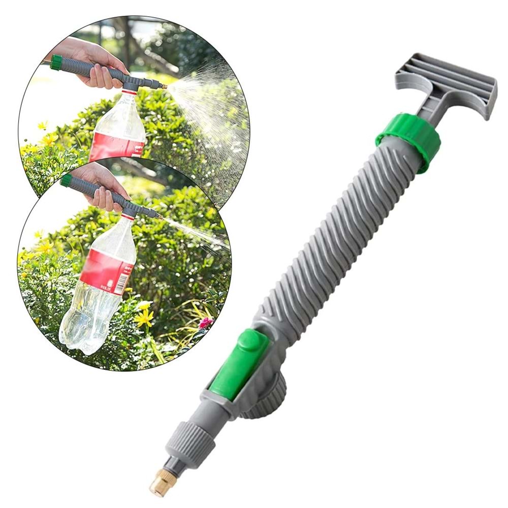 Sunup SN-24910 Ayarlanabilir Basınçlı Su Köpük Püskürtme Başlığı (Tüm Pet Şişelere Uyumlu)
