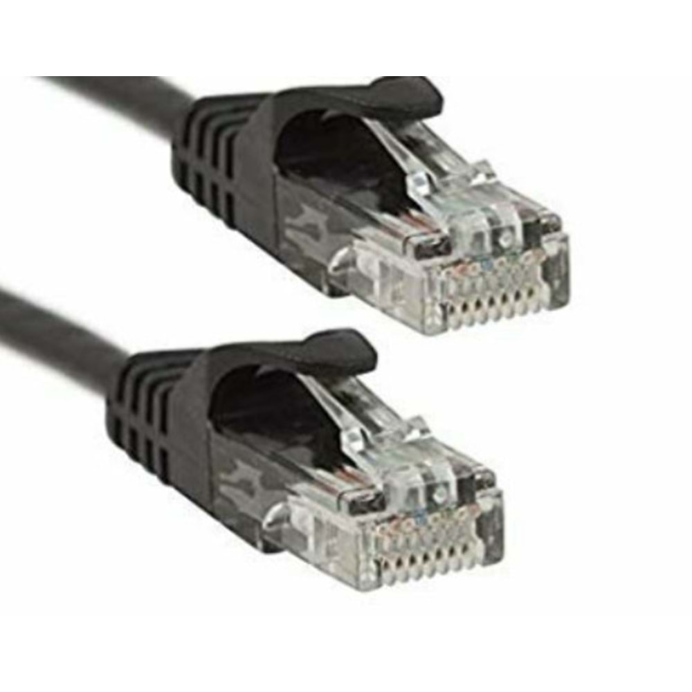 OJC Cat 6 UTP Patch Cord 0.5 Mt Siyah Cat6 Kablo