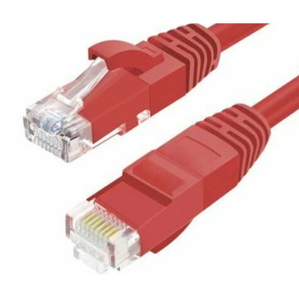 OJC Cat 6 UTP Patch Cord 0.2 Mt Kırmızı Cat6 Kablo