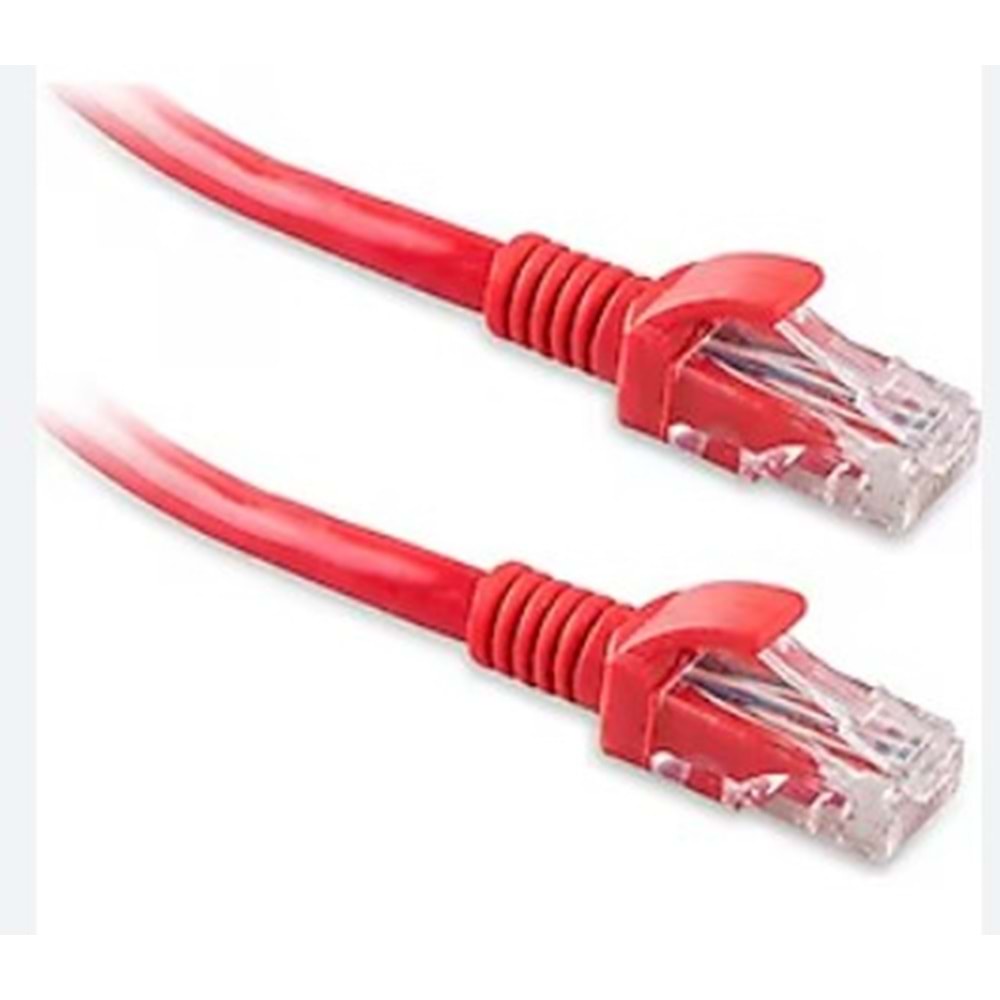 OJC Cat 6 UTP Patch Cord 0.3 Mt Kırmızı Cat6 Kablo