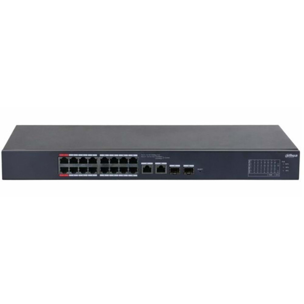 Dahua DH-CS4218-16ET-135 18-Port Yönetilebilir 16 Port PoE Bulut Switch