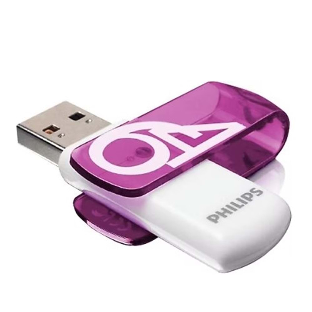 Philips 64GB Vivid Edition FM64FD05B/00 USB Bellek Mor