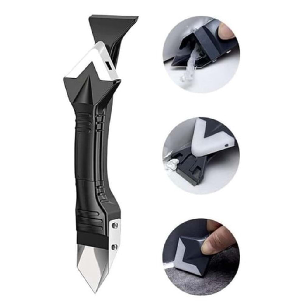 Sunup SN-22163 Boya Silikon Derz Çekme Kazıyıcı Aparatı Spatula