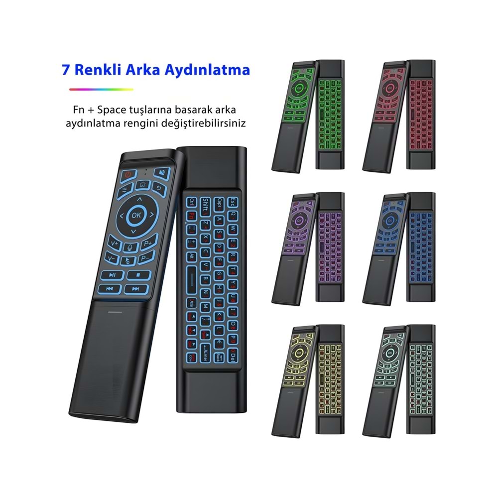 İdragon M3 Akıllı Kumanda – Air Mouse & Kablosuz Klavye