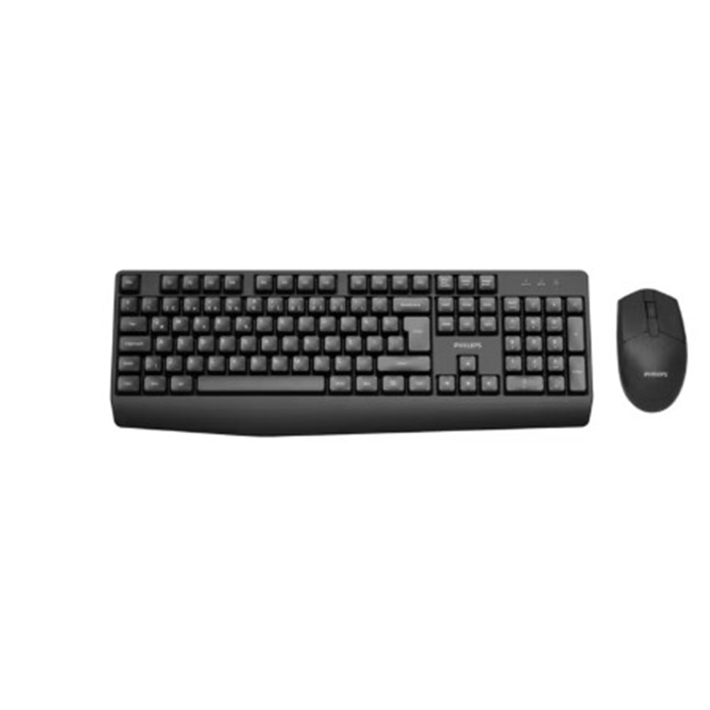 Philips SPT6337B Siyah Türkçe Q, 2.4 Ghz Kablosuz Klavye Mouse Set