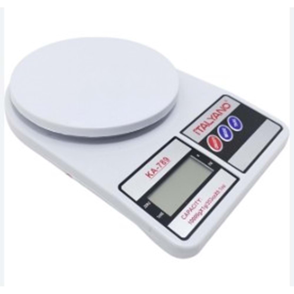Italyano KA-789 Elektronik Mutfak Terazisi / Hassas Terazi