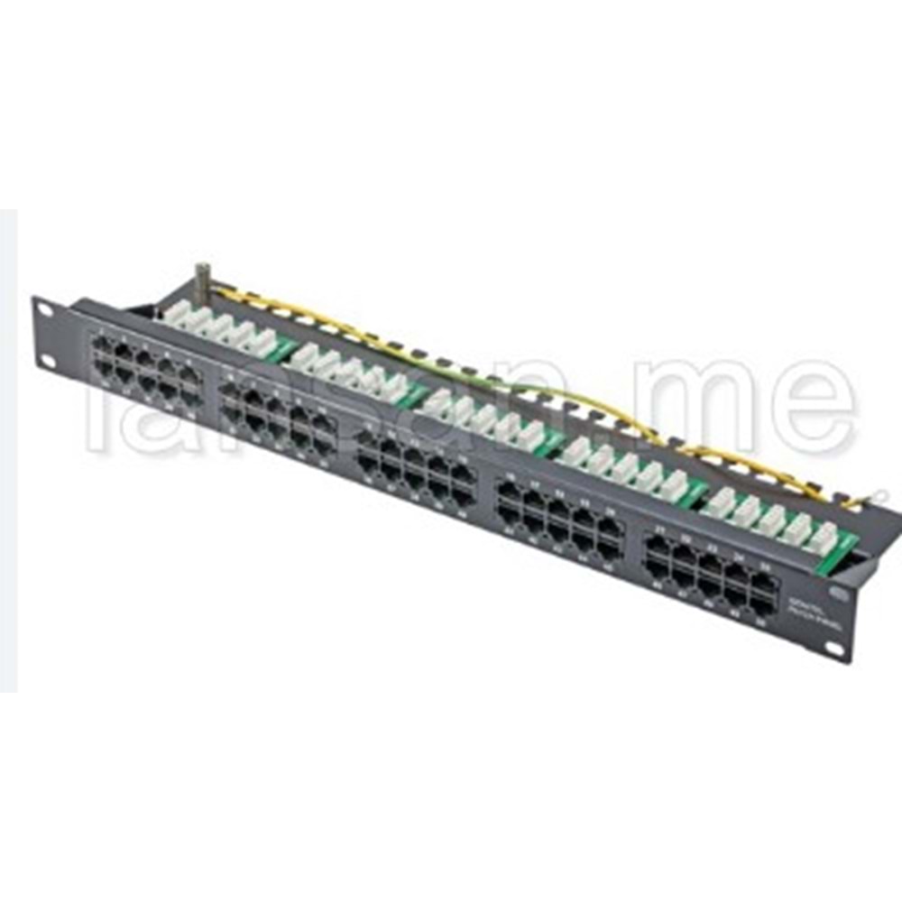 Ager ACPP3-350-1B 1U-483x44x164mm LSA 50 Port 1U Zırhsız Patch Panel