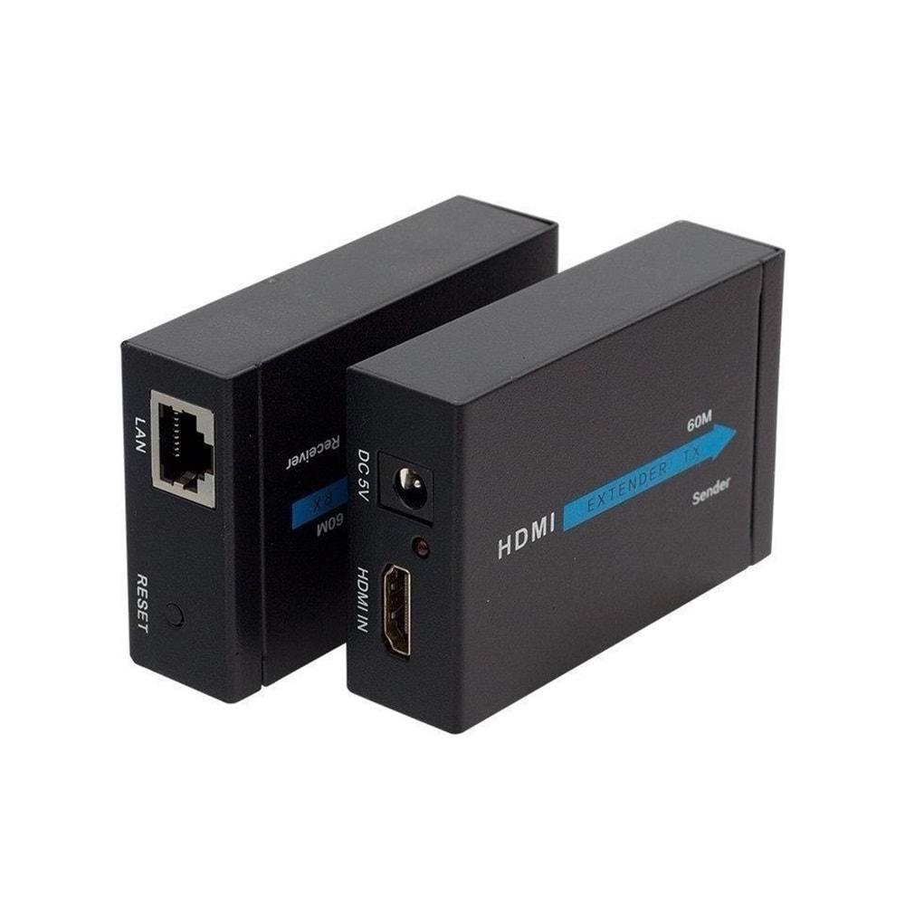 Herz 18232 Hdmı to Cat5/Cat6 Extender 60 Metre Uzatıcı
